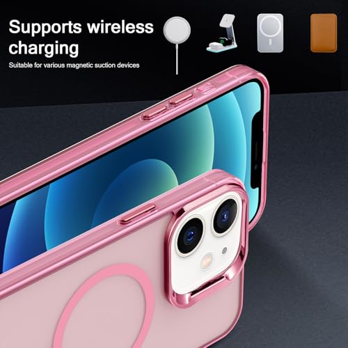 Coque iPhone 12 Mini MagSafe rose fine antichoc et anti-jaunissement - 3