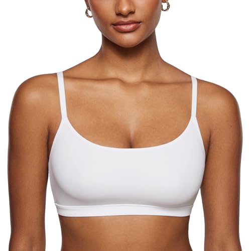 Image of INLYRIC Women's Inbarely Bralettes Cami Bras No Underwire Wireless Seamless Unlined Comfort Sports Bra
