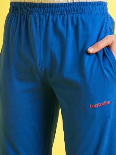 Image of bearbrother Men's Regular Fit Solid Trackpants