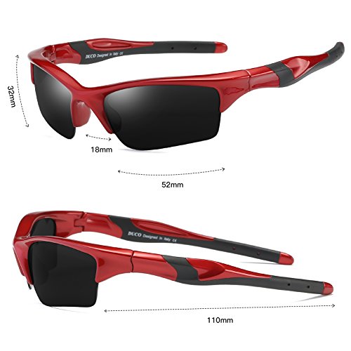 Duco Kids Sunglasses Boys Sports Sunglasses Youth Polarized Baseball Sunglasses For Boys And Girls K014 #TOP2