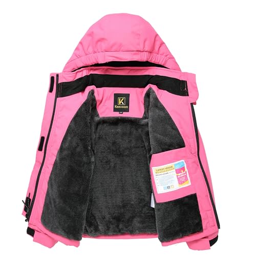 Image of Keevoom Boys Girls Winter Coat Ski Jacket Windproof Waterproof Kids Snowboard Warm Fleece Snow Coats