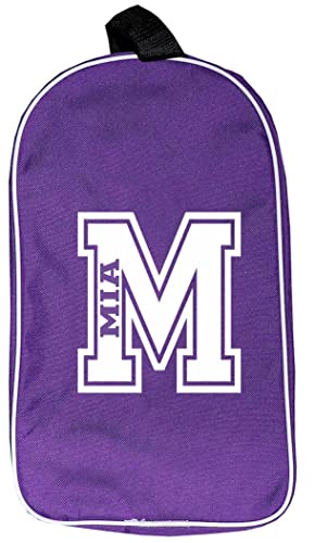Personalised Boot Bag Football Rugby Sports School Shoe Bags Custom Printed (Purple)