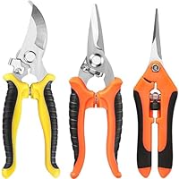 LELYFIT Garden Shears and Secateurs Professional Garden Shears Stainless Steel Sharp Garden Shears Garden Shears Polypropylene Non-Slip Handles