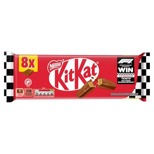 KitKat 4 Finger Milk Chocolate Biscuit Bars Multipack (8 x 41.5g)