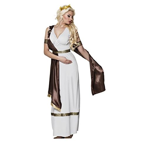 Boland 83860 - Disfraz de adulto de Europa, diadema, cinturón, pulseras, toga con bufanda, emperatriz, reina, antigua, romana, disfraz, carnaval, fiesta temática