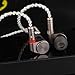 Linsoul TIN Audio T2 HiFi in Ear Monitor, 2DD Double Dynamic Driver IEM, Wired Earbuds, Metal Bass Headphones, with 3.5mm 2pin IEM Cable for DJ Musician