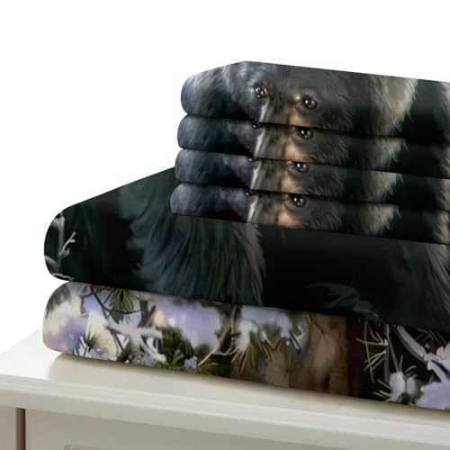 Housse de couette ours d'hiver impression 3D douce haute qualité - 7