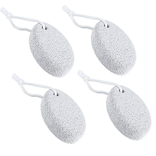 4 Pcs Natural Pumice Stone Lava Pedicure Tools Feet and Hands File Exfoliation to Remove Dead Skin Callus for Men and Women