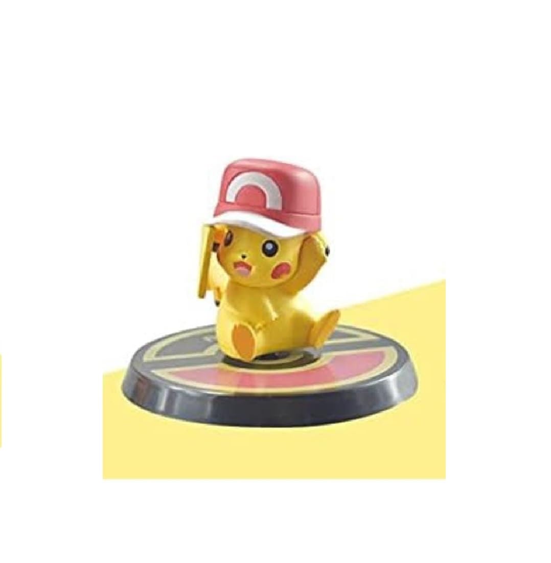 BOENJOY Gifts - Poke-Mo Action Figures | 1 Pc Only | 8 cm | Pikaa-chu with Stand Base for Car Dashboard, Office Desk and Study Table