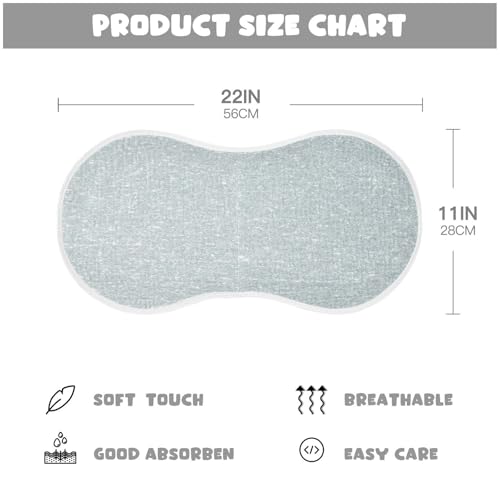 Silver Glitter Texture Muslin Baby Burp Cloths, 22x11 Inch Soft Absorbent Cotton Burping Rags Baby Washcloths for Newborn Boys Girls, 1 Pack2
