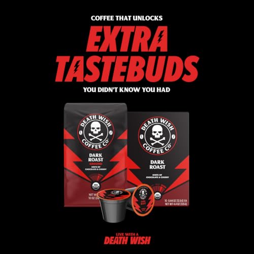 image for Death Wish Coffee Co. Death Wish Coffee, Dark Roast Single-Serve Coffe