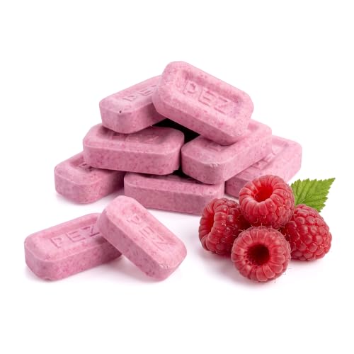 NY SPICE SHOP Unwrapped Pez Candy Bulk - 2 Pound Raspberry Flavored Pez Candy - Party Decorations Pez Hard Candy - Sour Pez Small Candy