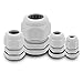 Produktbild Kabelverschraubungen IP68 Set 40er grau M12 M16 M20 M25 x 1,5mm Kabelverschraubung Kabel Verschraubung metrisch Gegenmutter wasserdicht Kunststoff wasserdichte Cable Gland 12 16 20 25 ARLI