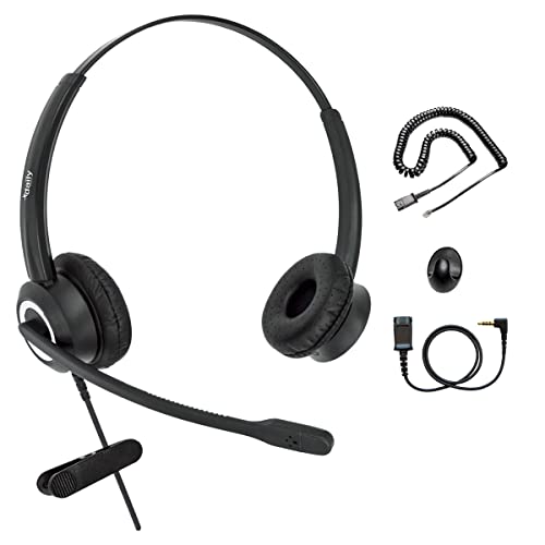 Auriculares RJ9 DailyHeadset con cancelación de ruido para teléfonos IP Grandstream