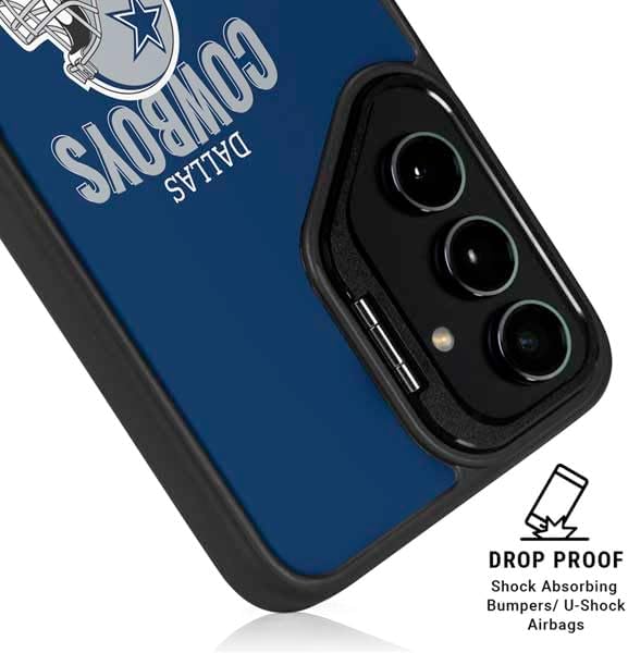 Skinit Kickstand Phone Case Compatible with Galaxy S24 Ultra - Officially Licensed NFL Dallas Cowboys Helmet Design