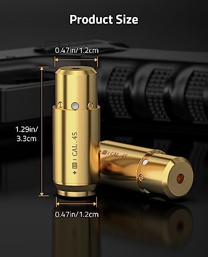 Image of CVLIFE Bore Sight Laser 223 5.56mm /9mm /.243.308 /12Gauge /7.62x39mm /.45acp Red Laser Bore Sighter with Batteries