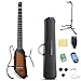 Donner HUSH-C スタンド付きセット サンバースト エレガットギター イヤホン出力 サイレントクラシックギター ヘッドレス チューナー内蔵 トラベルギター ストラップ／イヤホン／シールド付き ドナー
