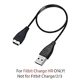 INSTEN for Fitbit Charge HR Charger Replacement USB Charging Cable Cord Clip Adapter Power Charger Compatible with Fitbit Charge HR Fitness Tracker Wireless Activity Wristband Smart Watch 9.5 Inches