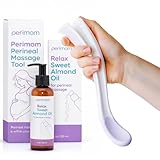 Perimom Kit de massage périnéal (outil de massage périnéal Perimom + huile de massage périnéale)