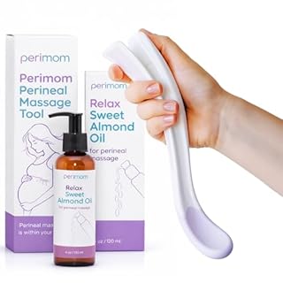Perimom Kit de massage périnéal (outil de massage périnéal Perimom + huile de massage périnéale)