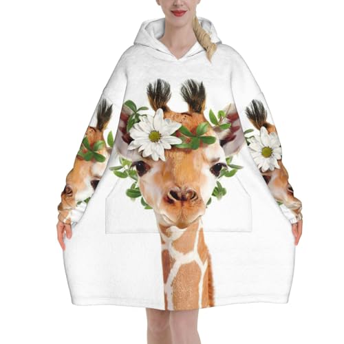 Couverture à capuche flanelle douce pour soirées canapé cocooning