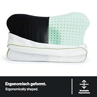 BLACKROLL® Recovery Pillow Set Climate (50 x 30 cm), Kissen mit zusätzlichem Climate-Bezug, ergonomisches Kopfkissen mit Travel Bag, Nackenkissen aus Viscose Memory Schaum, Made in Germany – Ansicht 3