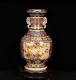 Taille : hauteur : 25,5 cm, diamètre : 7,3 cm, diamètre du fond : 8,6 cm