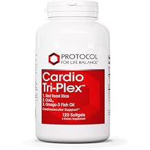 PROTOCOL FOR LIFE BALANCE Cardio Tri-Plex - Heart Health Formula - with Red Yeast Rice, CoQ10 & Omega-3 Fish Oil - DHA Dietary Supplements