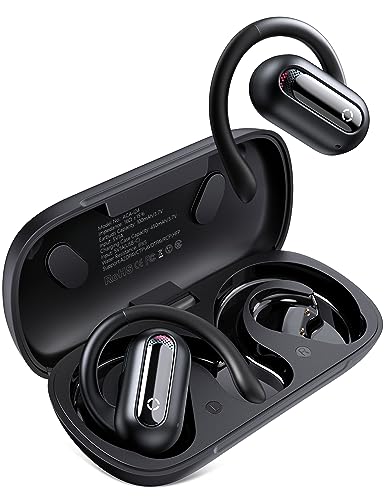 ACAGET Open-Ear Wireless Headphones for iPhone 16 15 14 Pro Max Bluetooth Earbuds Sport Earphones with Mic, 30H PlaytimeDeep Bass,IPX5 Waterproof, for Google 9 8 Pro 7 for Samsung S25 S24 A35 A55 S23