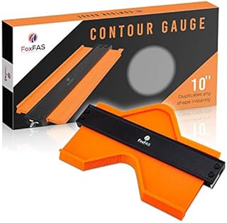 Рекламное объявление - Foxfas Contour Gauge Profile Tool с замком (10 дюймов) | Должен иметь строительный инструмент для DIY Handyman and Co.