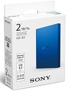 Sony 2TB External Hard Drive (Blue)