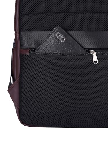 Image of FUR JADEN 15.6 Inch Laptop Backpack I Premium & Durable Vegan Leather I Anti-Theft Pocket I Breathable Air-Mesh I 30L Storage Volume I Men Women I Work Professional & Casual Use