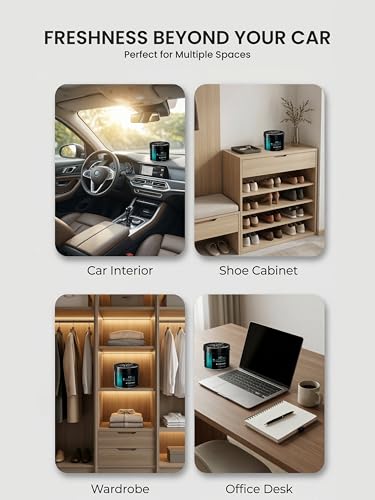 Image of Blue Aqua Gel Car Perfume | 120g Leakproof Air Freshener | Aqua Scent Car Perfume | Long-Lasting 45 Days | Premium Car Accessories