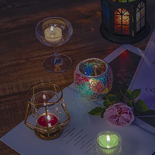 Candmak Tea Light Candle Cups, 50Pcs Clear Polycarbonate Plastic Empty Tealight Mold Tin Container With 50Pcs Tealight Candle Wicks (Circle) #TOP5
