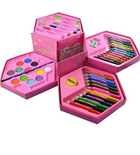 kriyanshu Art Set,Colors Box Color Pencil,Crayons, Water Color, Sketch Pens Set of 46 Pieces for Boys and Kids Best Birthday Gift & Return Gift (B0DDC2RFV2) Amazon Price History, Amazon Price Tracker