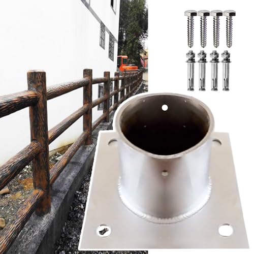Fixations de base pour poteau d'éclairage extérieur de terrasse - 2