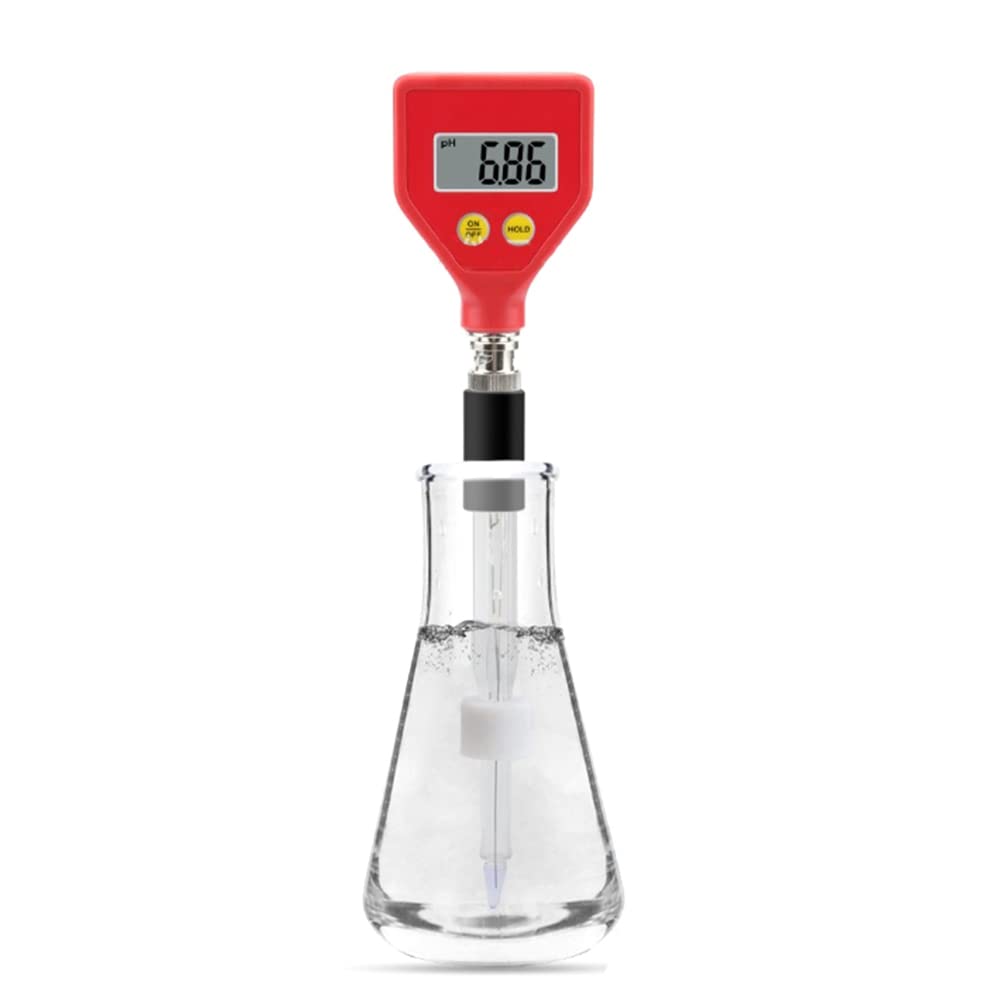 con electrodo de vidrio que mide PH-98108 para agua/queso/leche/suelo rango de prueba PH de 0,00 a 14,00 PH