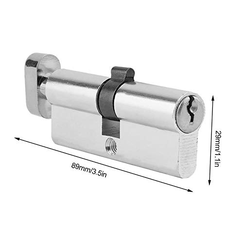 Cerradura de cilindro de aluminio de 70 mm con 3 llaves 3