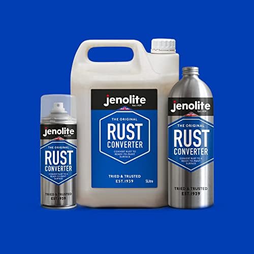 JENOLITE Original Rust Converter - Convert Rust Into A Ready To Paint Surface - One Application - Neutralise & Prevent Rust - 1 Litre