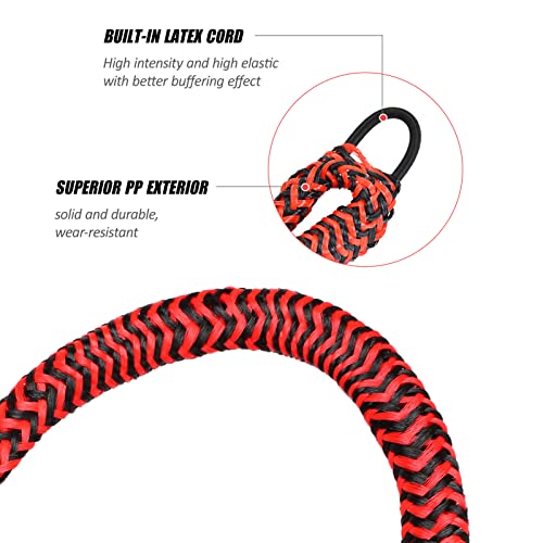 Bungee Boat Dock Line 5Ft Stretched Length Pp Docking Lines Mooring Rope Boat Accessories For Boat Kayak Canoe #TOP2