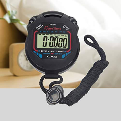 Cronômetro digital Besportble, cronômetro, cronógrafo, cronógrafo, cronógrafo, com pulseira e alarme
