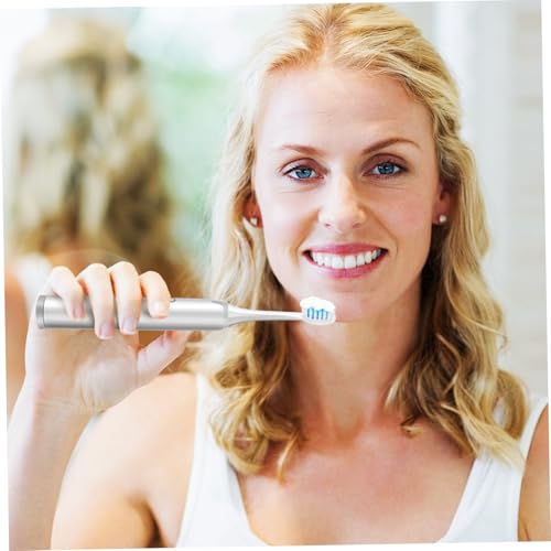 ROMISBABA Elektrische Zahnbürste für Erwachsene Vibrationszahnbürste mit Weichen Borsten Aufsteckbürsten Ergonomischer Griff für Effektive Zahnreinigung und Frischen – Bild 7