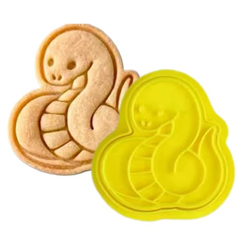 Sello de galletas 'Feliz Año Nuevo', cortadores de galletas 'Año Nuevo Chino' - 2025 Molde para galletas | Nochevieja 2025 - Cortador de galletas y sellos, molde para hornear galletas