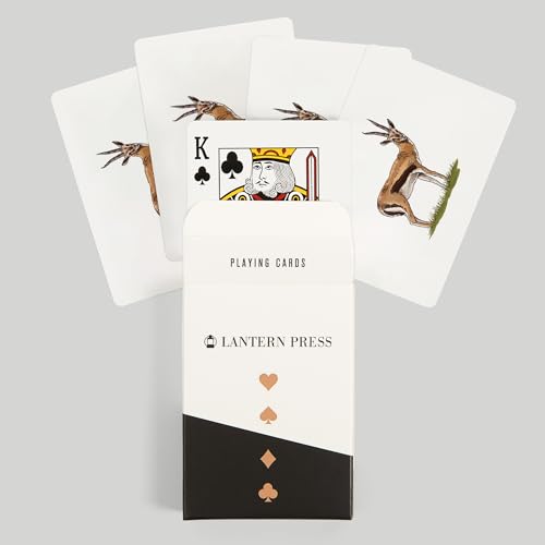 Lantern Press Antelope 52 Cartas Póker para Adultos miniatura 6