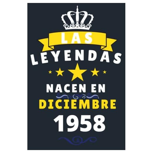 Las leyendas Nacen En Diciembre 1958: Cuaderno de notas de cumpleaños 62 años para mujer, hombre, Diario para regalo de cumpleaños ideal para abuelos, padres, madres,