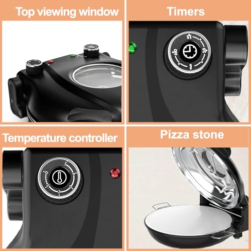 Aplysiatech Pizza Oven – Electric Pizza Oven Indoor Portable, 12 Inch Indoor Pizza Oven Countertop thumb #5