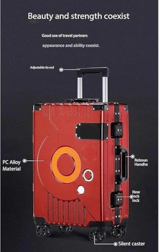 Carry On Luggages Suitcase Lightweight Suitcase with TSA Lock Universal Wheels Aluminum Frame Carry On Luggage Luggage Suitcases(Size:24 inch,Color:Black)2