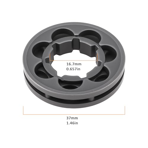 LT Easiyl 2 Stück 3/8 Zoll 7-Zahn-Kettenritzel Felge 16,7 mm ID, kompatibel mit Stihl Kettensäge