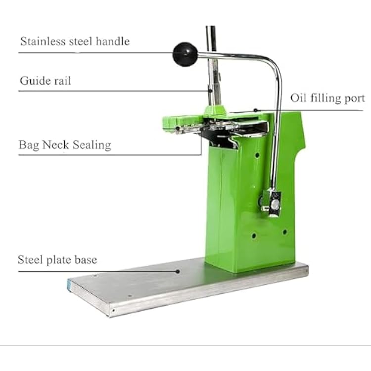 U-shape Sausage Clipper, Portable Sausage Clipping Machine with 2000pcs Staples, High Efficiency Clipping and Adjustable Pressure, High Efficiency Cut and Labor-Saving, for Supermarket, Fruit Shop
