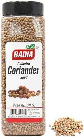 Badia Coriander Seeds Whole, 12 oz - Bright, Citrusy & Peppery Flavor